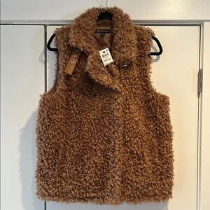Brown Faux Fur Vest